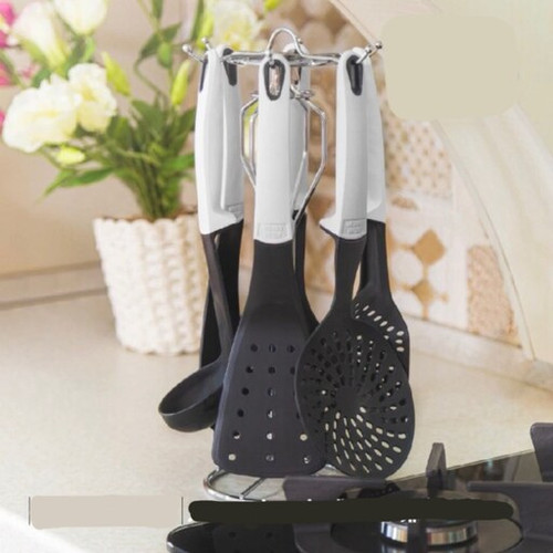 ست کفگیر و ملاقه پایه دار نسوز بسیار با کیفیت 7 پارچه