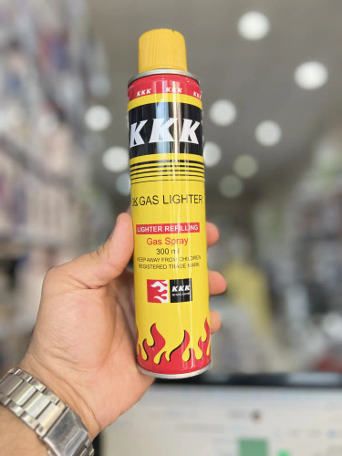 کپسول گاز فندک پرکن KKK حجم 300 میلیلیتر